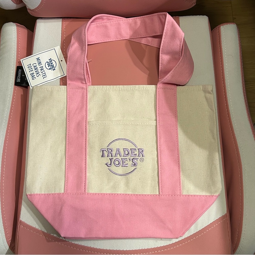 Trader Joe's mini tote - Pink